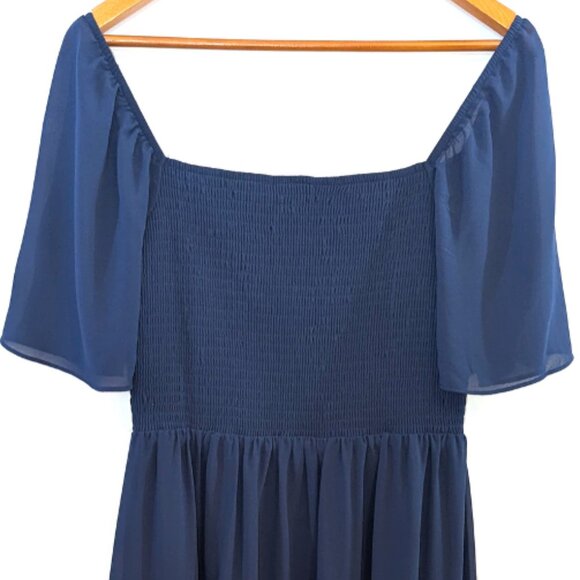 NWT Baltic Born | Colette Sweetheart Midi Dress Navy Blue | Size Large - Picture 11 of 14